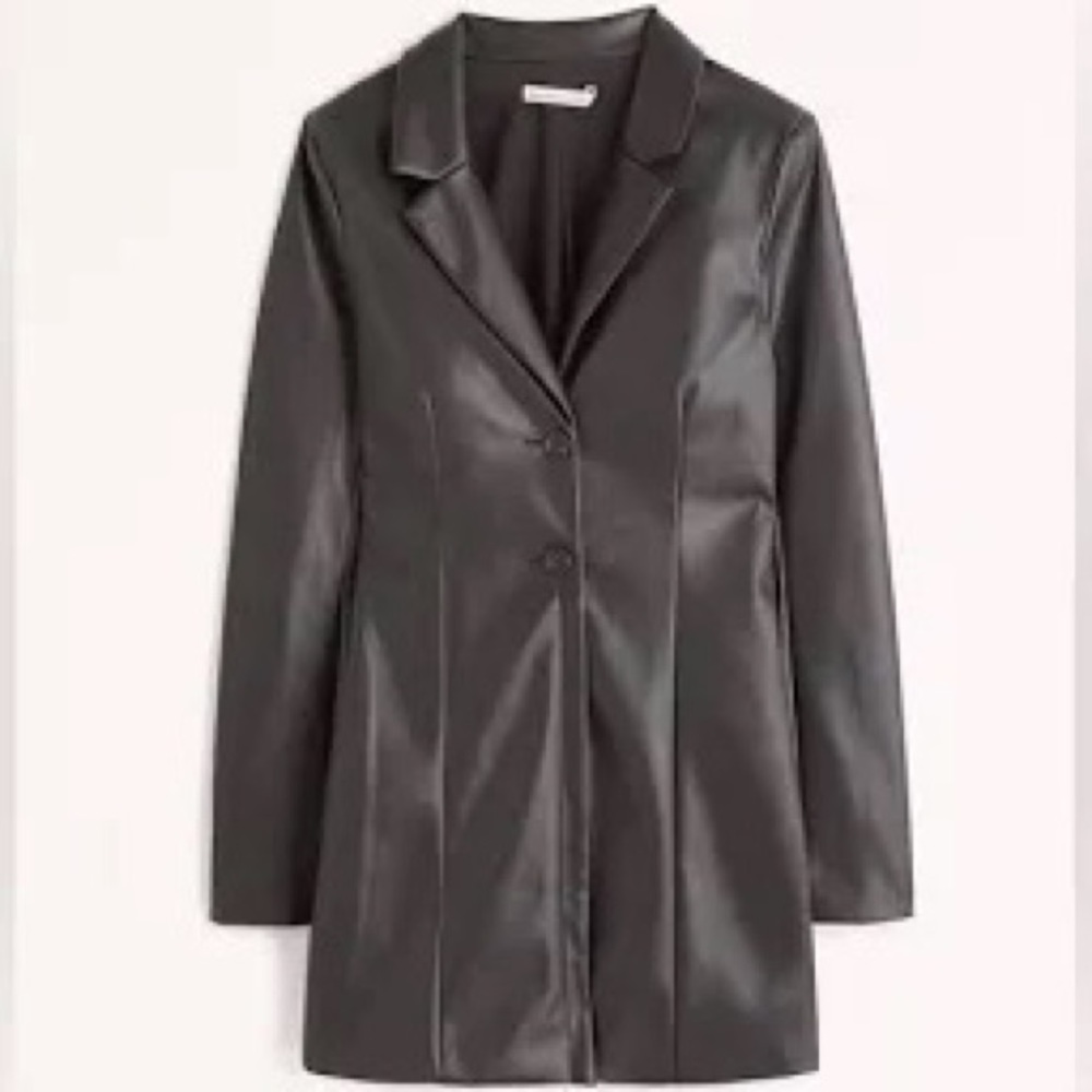 Abercrombie NWT leather blazer dress